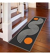 Tyrot Boho Hallway Runner Rug, 2x6 Washable Bohemian Rug Runner Non-Slip Kitchen Runner Rug Mid C...