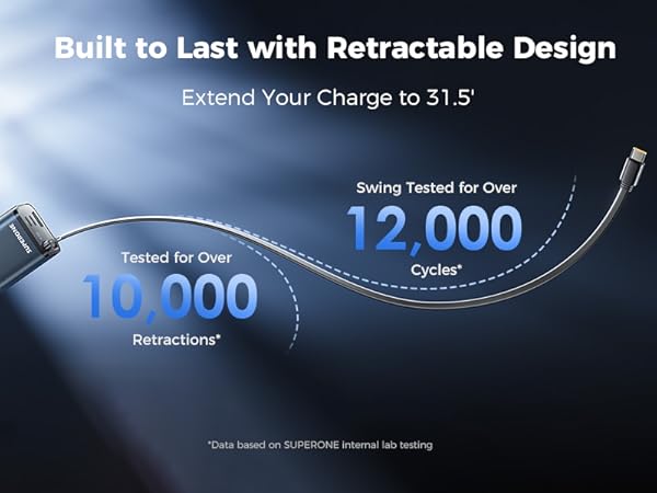 retractable car charger iphone