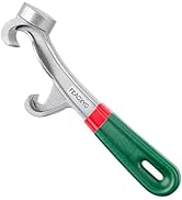 FEAOXYO Bucket Opener Tool 5 Gallon, Upgraded Aluminum Paint Bucket Lid Opener Wrench, 8.5 Inch M...