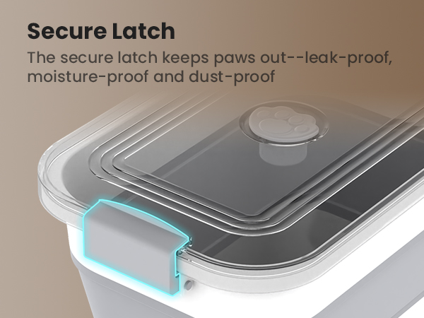 Dog Food Storage Container Collapsible Dog Food Container with Airtight Lids