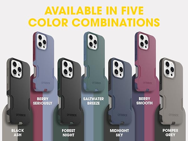 available in seven stylish colors