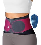 0.5mm Ultra Thin Back Brace with 3D Lumbar Pad, Seamless Yoga Fabric, Lightweight Back Brace for ...