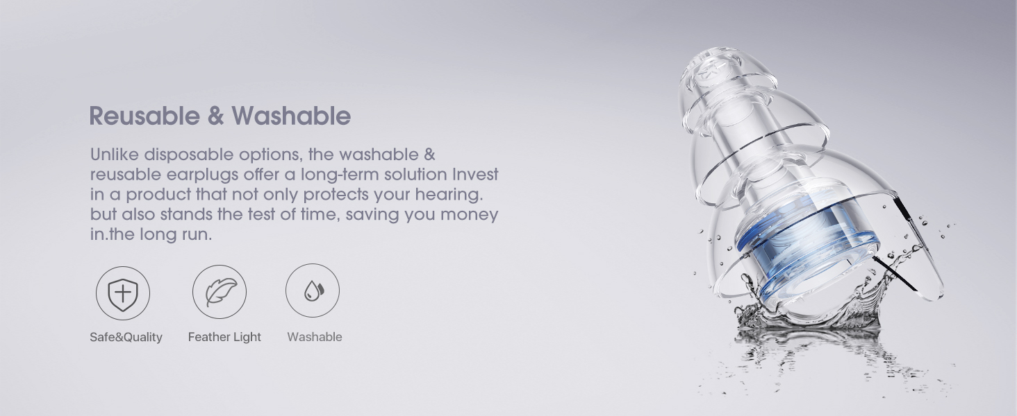 reusable music earplugs 