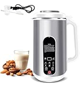 LUODIRGB 40oz Nut Milk Maker Machine Stainless Steel | 8-in-1 Automatic Soy Milk Maker for Almond...