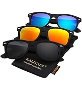 KALIYADI Polarized Sunglasses for Men and Women Matte Finish Sun glasses Color Mirror Lens UV Blo...