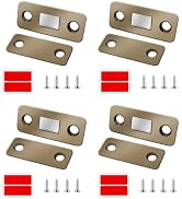 Tmyjfjingxi 4Pack Cabinet Door Magnets for Closure Bronze Magnetic Door Latch Magnetic Cabinet Locks