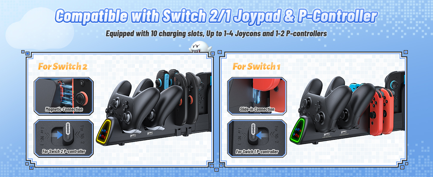 switch 2 controller charging dock