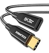 USB C Extension Cable 3.3FT, 8K@60Hz/4K@144Hz Video USBC Male to Female Extension Cable, [40Gbps/...