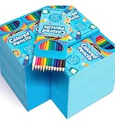 Jumlys 1152 Count Colored Pencils Bulk, 96 Packs Pre-sharpened Coloring Pencils for Kids in 12 Co...