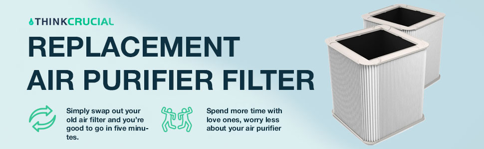 Crucial Air Replacement Particle and Carbon Filter Compatible with Blueair