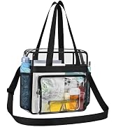 USPECLARE Clear Bag for Stadium Events, 12x6x12 Transparent Stadium Messenger Bag for Concerts, W...