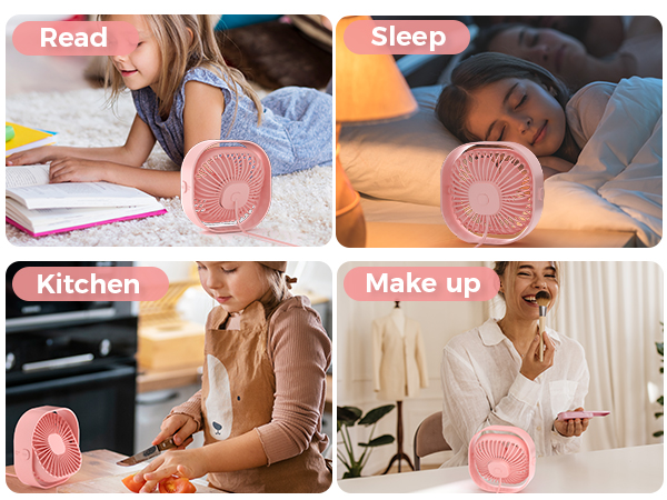 RJVW Small USB Desk Fan