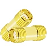 CNARIO SMA Female to SMA Female Connectors SMA Coax Adapter SMA Adapter Gold Plated SMA Female Ja...