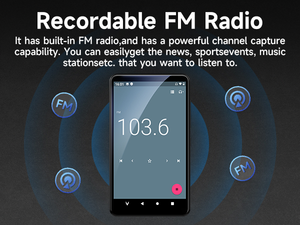 MP3 Music Player with FM Radio