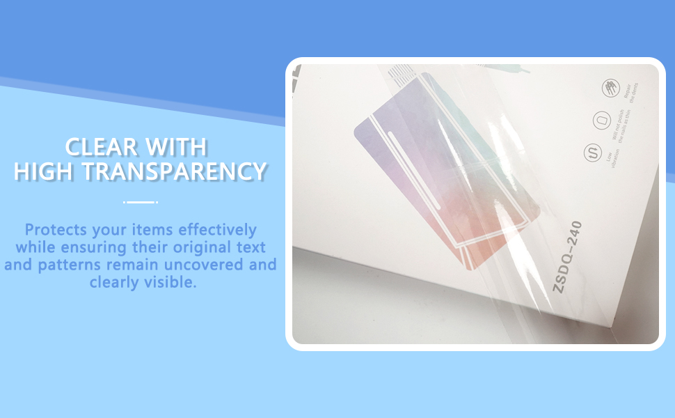 CLEAR WITH HIGH TRANSPARENCY