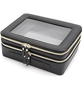 Aveniee Clear Makeup Bags, Double Layer Cosmetic Bags with a Separate Brush Compartment, Travel T...