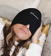 TheraICE Migraine Headache Relief Cap, Hot &amp; Cold Therapy Hat, Cool Gel Head Wrap, Headache Cap I...