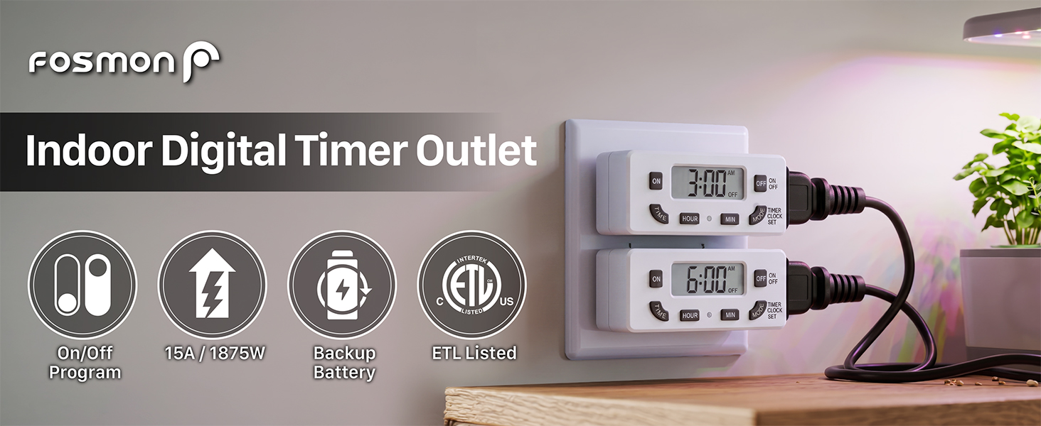 indoor digital timer outlet