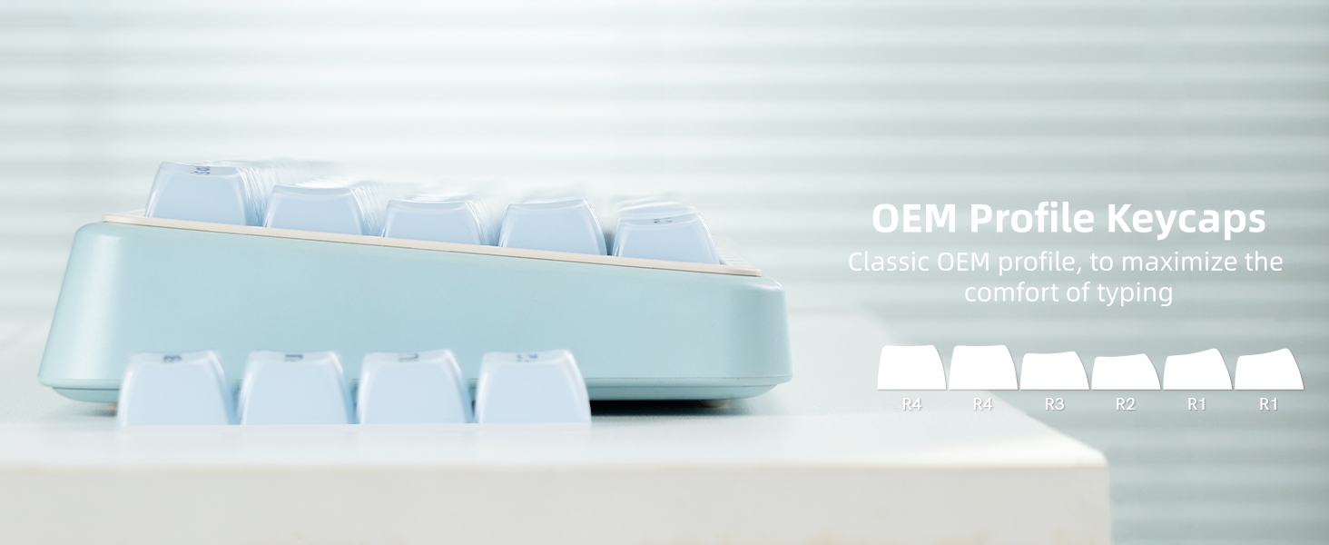 Jelly Keycaps, Mechanical Keyboard for keycaps Set, OEM Profile Clear Key Cap