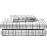 Eddie Bauer - Flannel Sheets King Size, Anti-Pilling &amp; Wrinkle Resistant Cotton, Touchably Soft f...