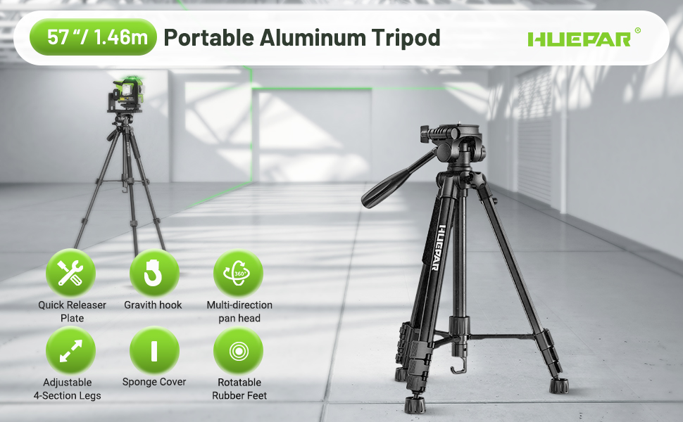 laser level with tripod