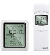 ECOWITT Digital Weather Station WH0299, Includes WN31 Multi-Channel Thermometer Hygrometer and WH...