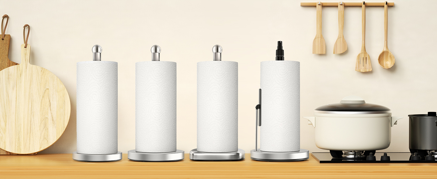 paper towel holder countertop,kitchen towel holder,stainless steel paper towel holder stand