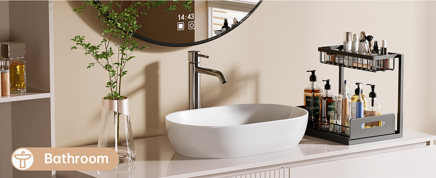 bathroom under sink organizer