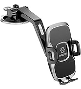 WixGear Universal Dashboard Curved Phone Car Suction Cup Mount Holder 360 Degree Rotation Compati...