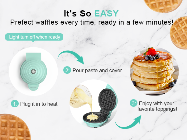 4 inch waffle maker