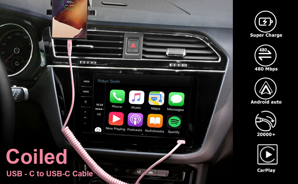 USB C to USB C Cable Fast Charging