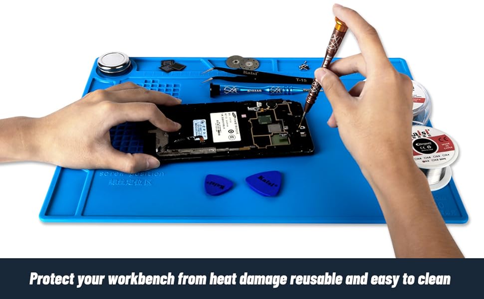 Protect your workbench from heat damage reusable and easy to clean