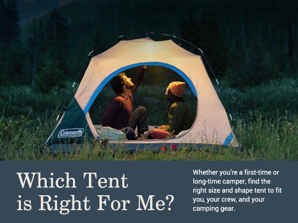 coleman tent quiz best for you camping size shape crew gear hike backpack family small large fit
