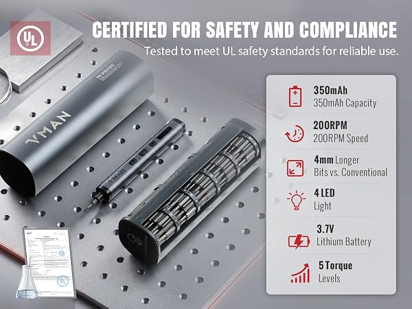 Precision Electric Screwdriver Set 78 in 1 Mini Electric Screwdriver, Magnetic Rotatable Rack