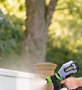 WORKPRO Paint Sprayer, 600W HVLP Spray Paint Gun with 4 Nozzles, 3 Spray Patterns &amp; Adjustable Fl...