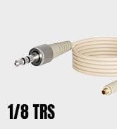 JK MICRODOT 1/8" TRS LOCKING SCREW DETACHABLE CABLE COMPATIBLE WITH JK MIC-J 071S MICROPHONES