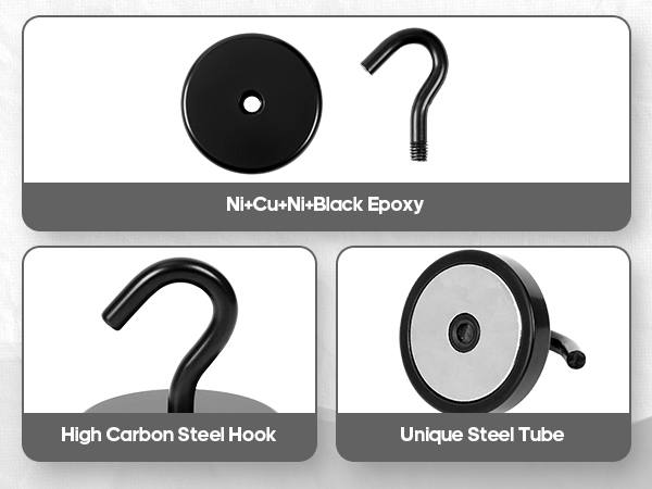 Neosmuk black magnetic hooks