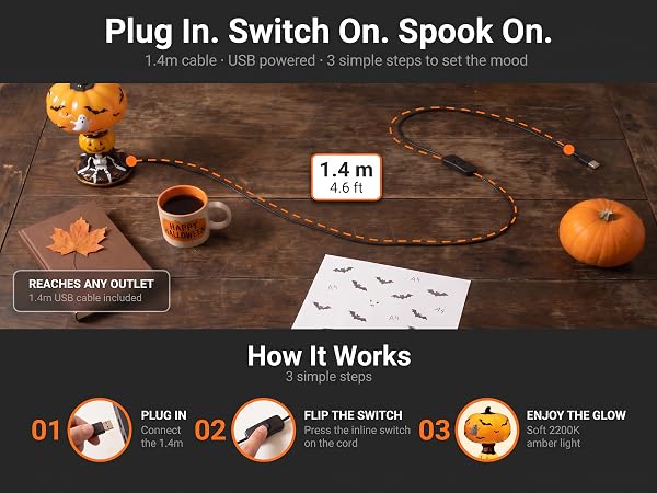 Halloween Pumpkin Night Light