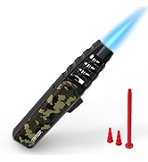 TBTeek Butane Torch Lighter - Adjustable Jet Flame Lighter, Blow Torch, Refillable Bright Fire To...