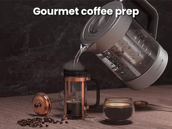 Prepare Water At the Ideal Temperature For Delicius French Press Or Drip Brew.