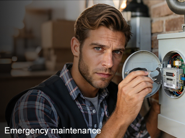 Emergency repair of electricity meters/electrical boxes.