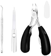 Podiatrist Toenail Clippers, Pedicure Toenail Cutters with Super Sharp Curved Blade, Professional...