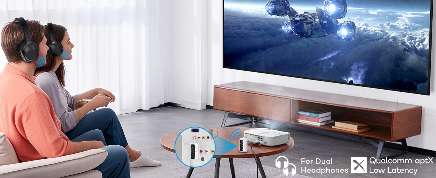 Wireless TV Watching with aptx Low Latency