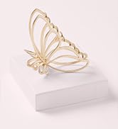 The Hair Edit Gilded Wing Clip - Extra Large Soft Gold Metal Butterfly Claw Clip