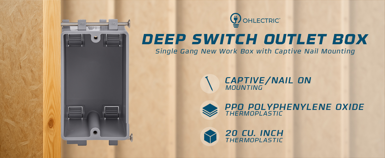 1-Gang Outlet Box