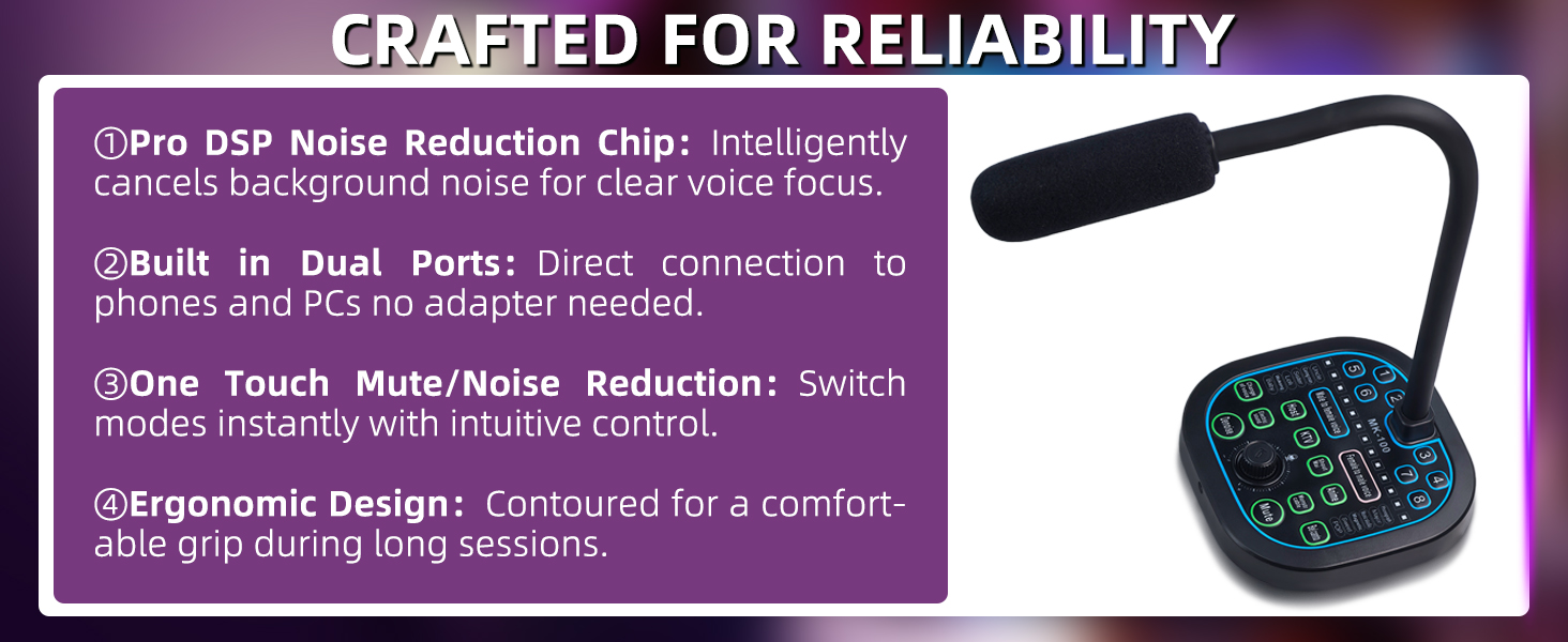 Noise Reduction&amp;amp;One-Touch Mute