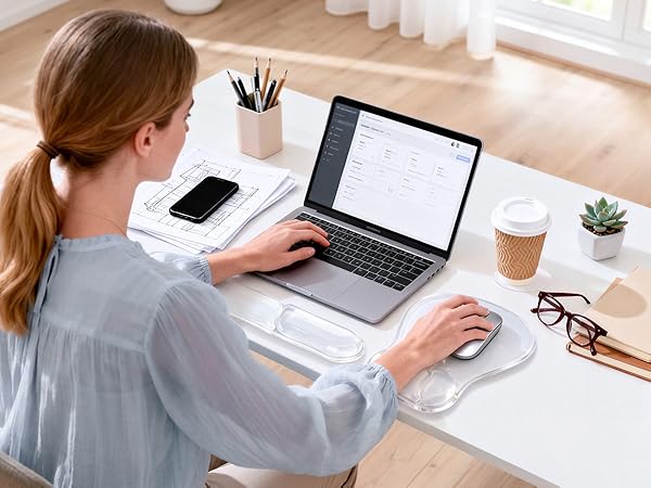 keyboard pad with wrist support