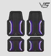 CAR PASS Heavy Duty Rubber Floor Mats for Car, Sporty Waterproof Deep Dish Car Mats, Universal Tr...