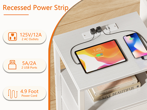 nightstand with drawers