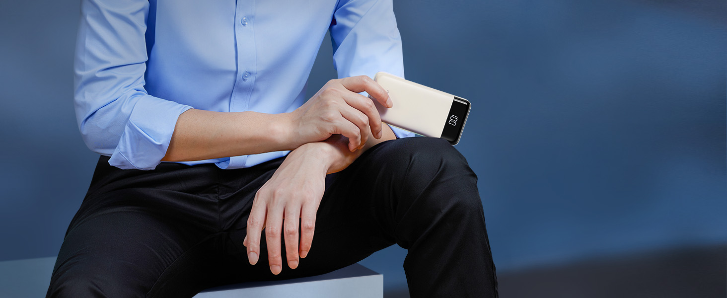 Text reads 'Image 7'. Person seated wearing light blue shirt and dark pants, shown from neck down, holding what appears to be a card or paper.